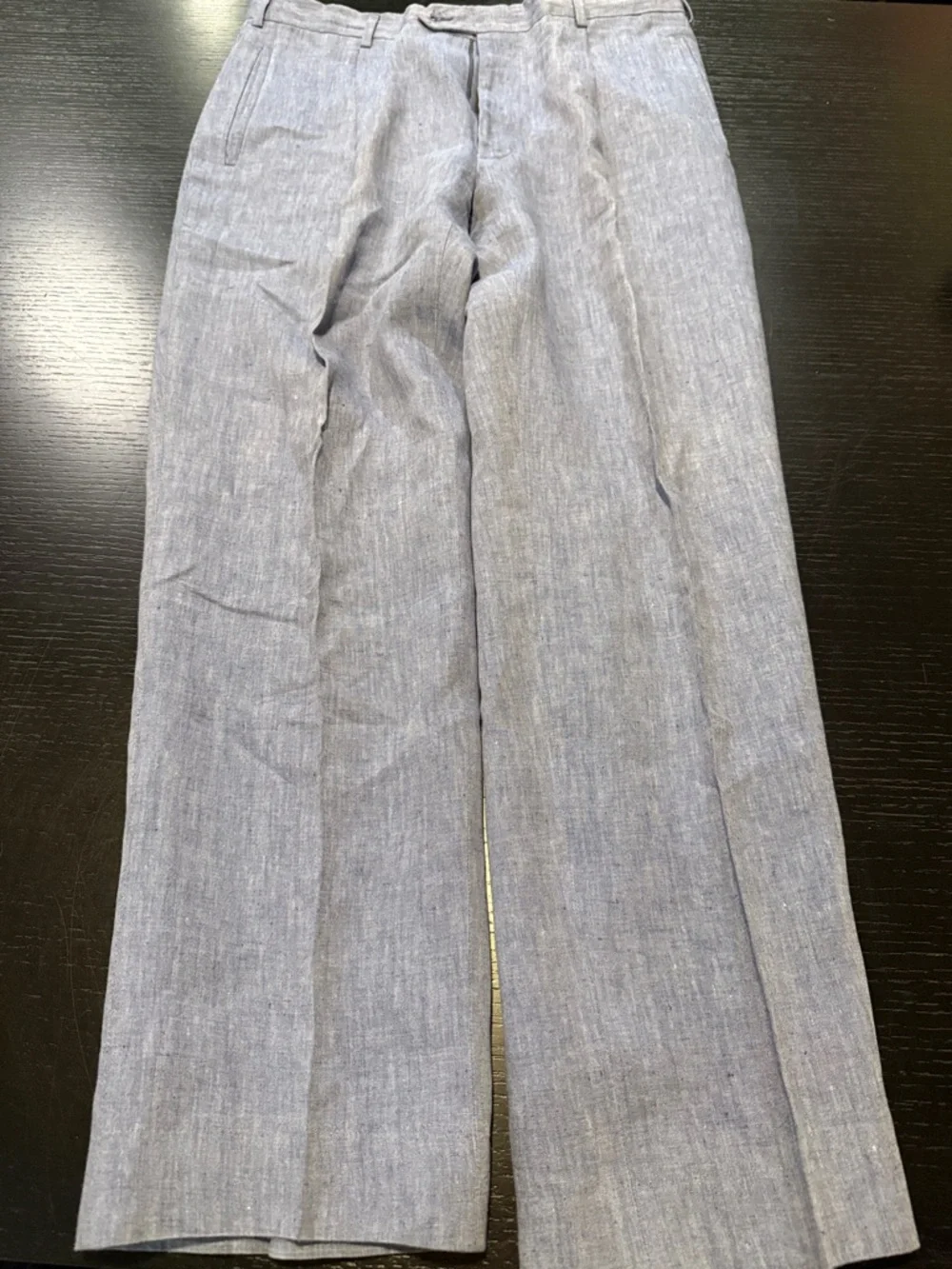 Pal Zileri Light Blue Linen-Blend Trousers